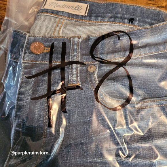 Madewell Jeans Size 28 High Riser Skinny Davis Wash B7131 Stretch Denim - Picture 10 of 10